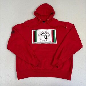 Spike Lee Filmworks Brooklyn Red Pullover Hoodie 2XL Statement Streetwear Urban
